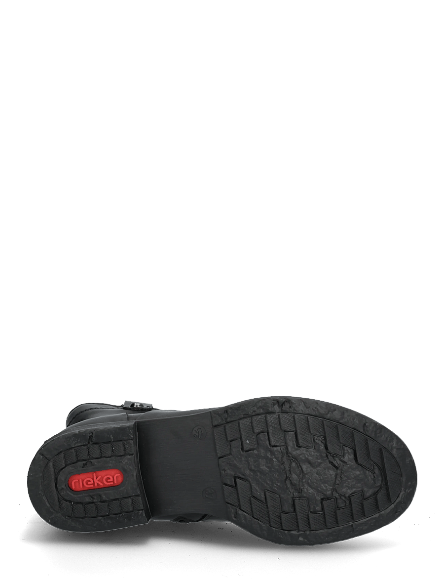 Rieker - 74858-25 - flade ankelstøvler - black - 4