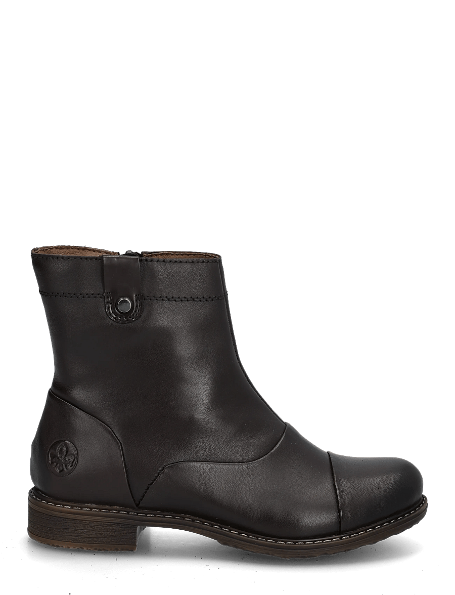 Rieker - 74858-25 - flade ankelstøvler - brown - 2
