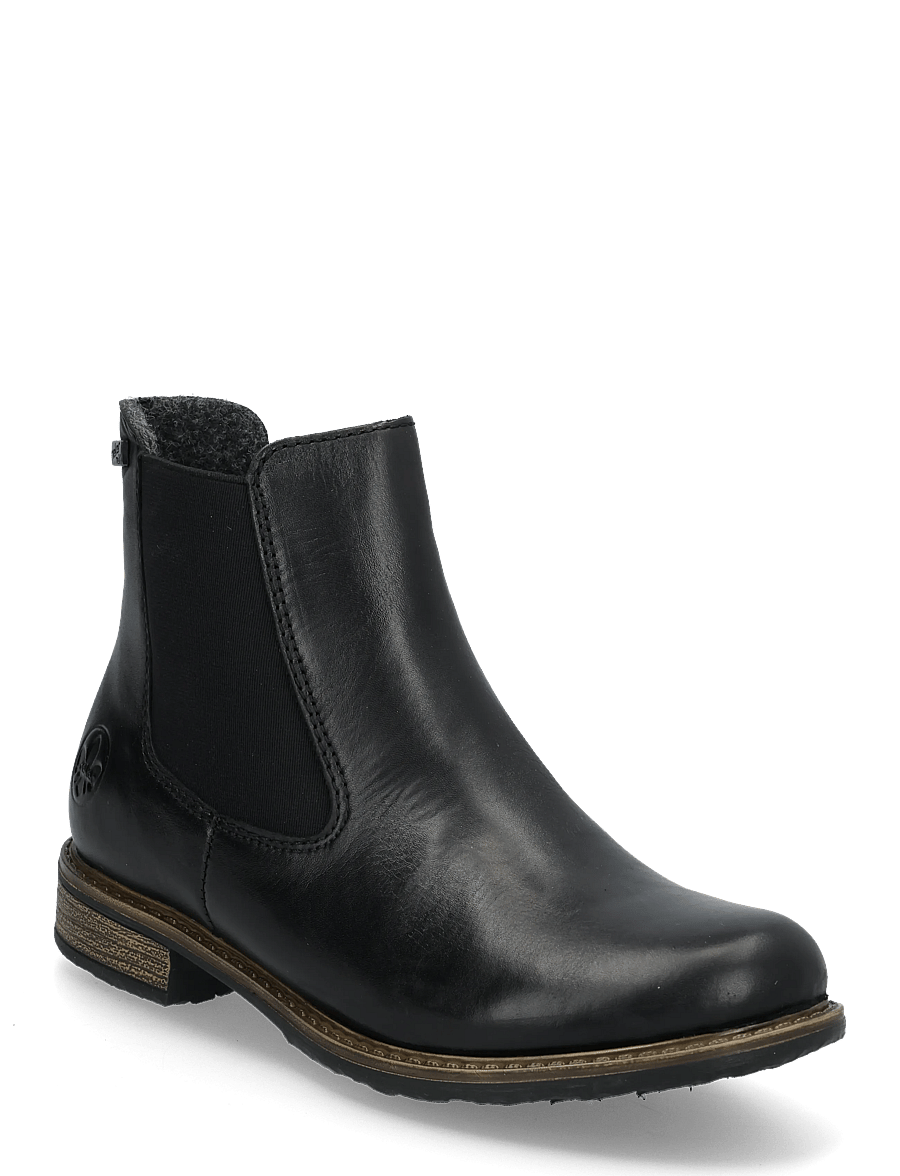 Rieker - 74870-00 - flade ankelstøvler - black - 0