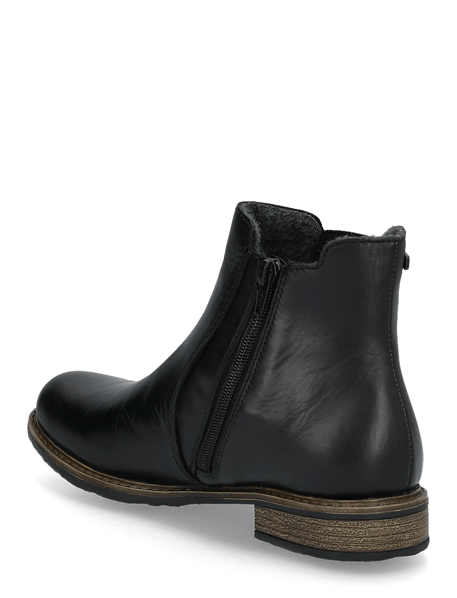 Rieker - 74870-00 - flade ankelstøvler - black - 1