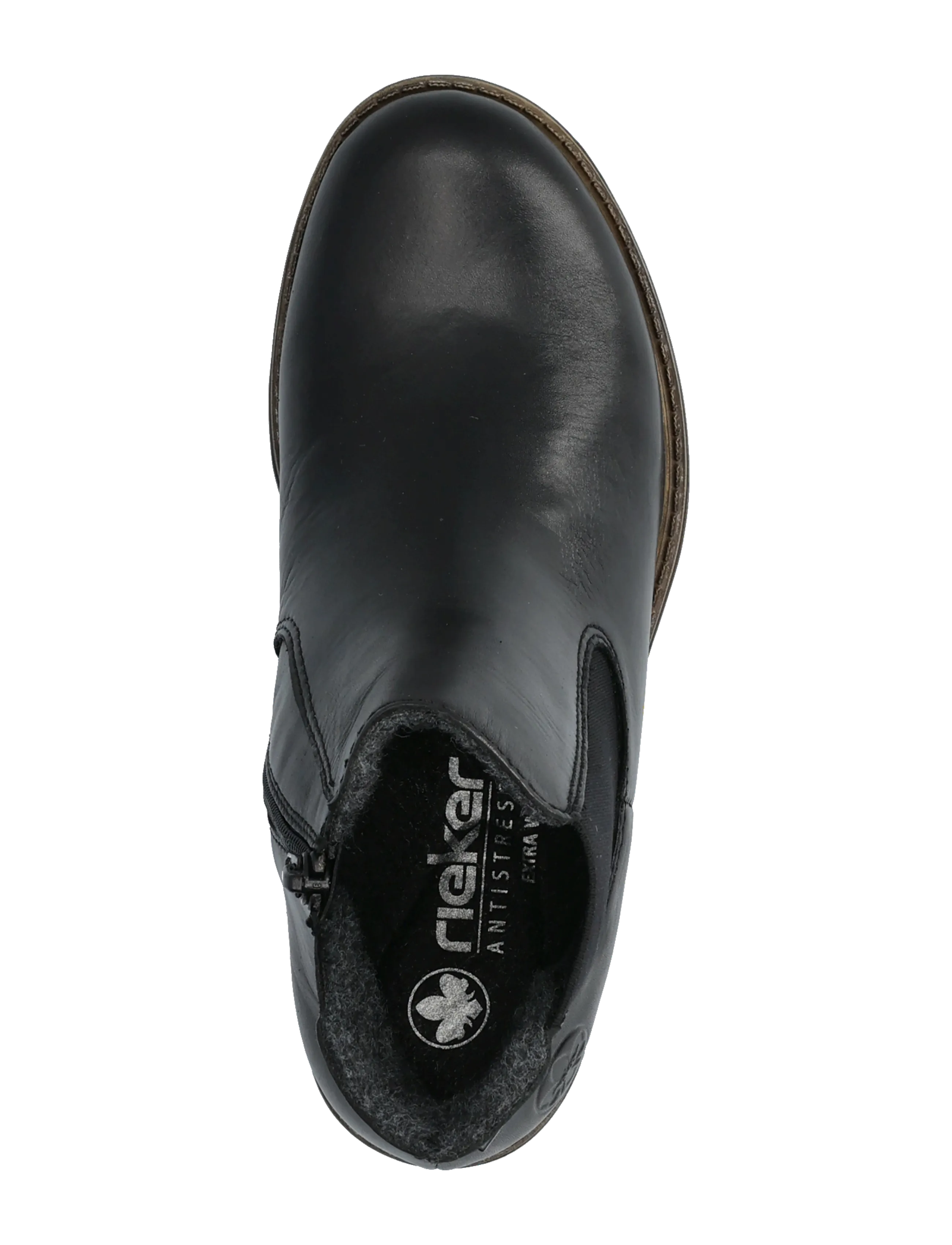 Rieker - 74870-00 - flade ankelstøvler - black - 3