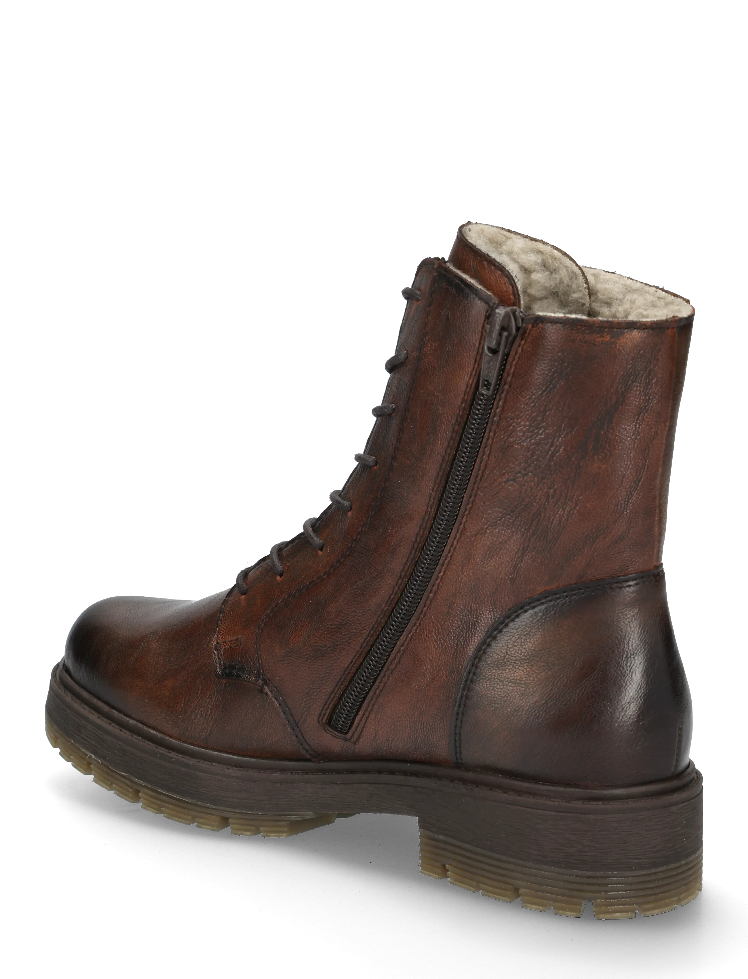Rieker - Rieker Ladies mid height boots 75800-25 Brown - geschnürte stiefel - brown - 1
