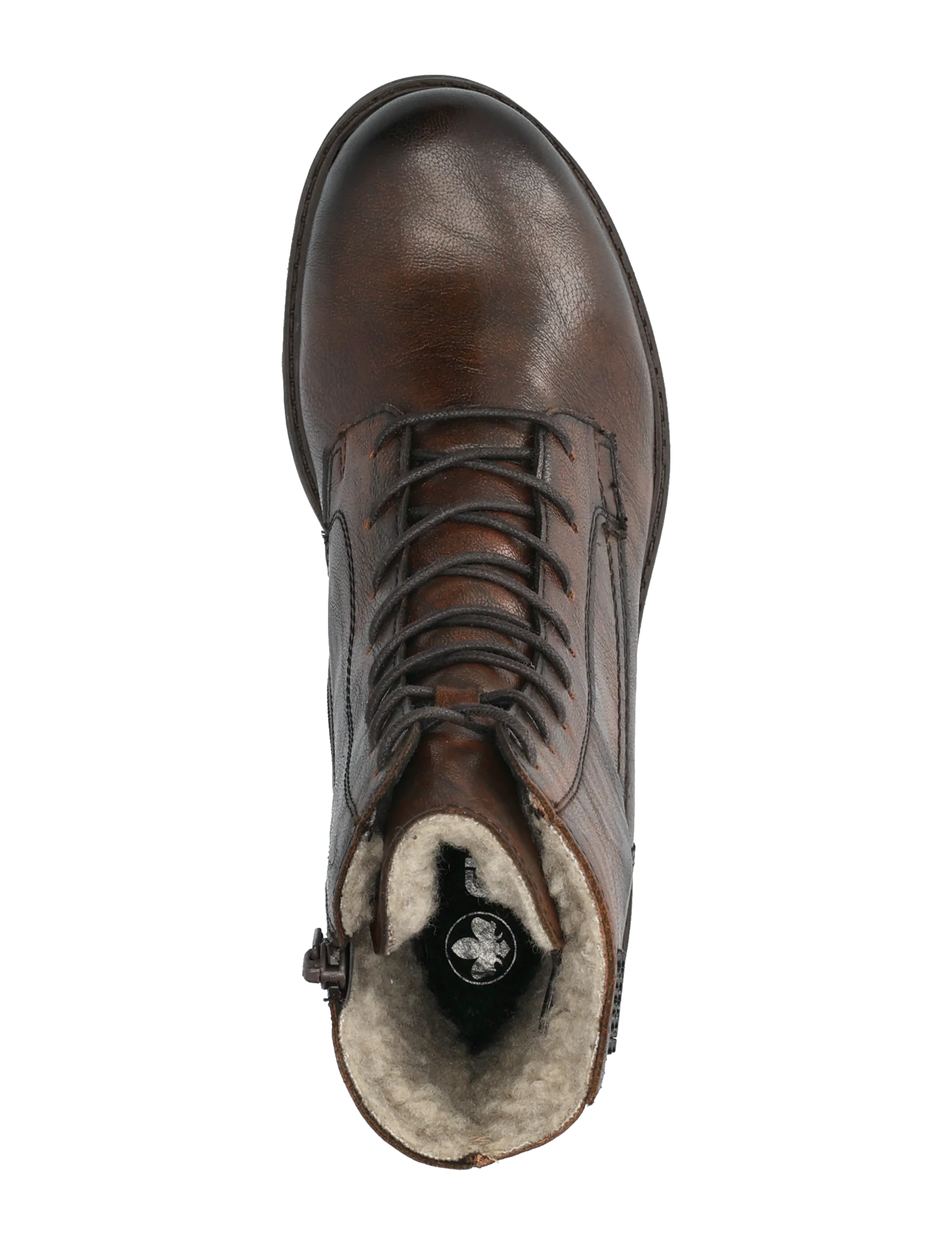 Rieker - Rieker Ladies mid height boots 75800-25 Brown - geschnürte stiefel - brown - 3