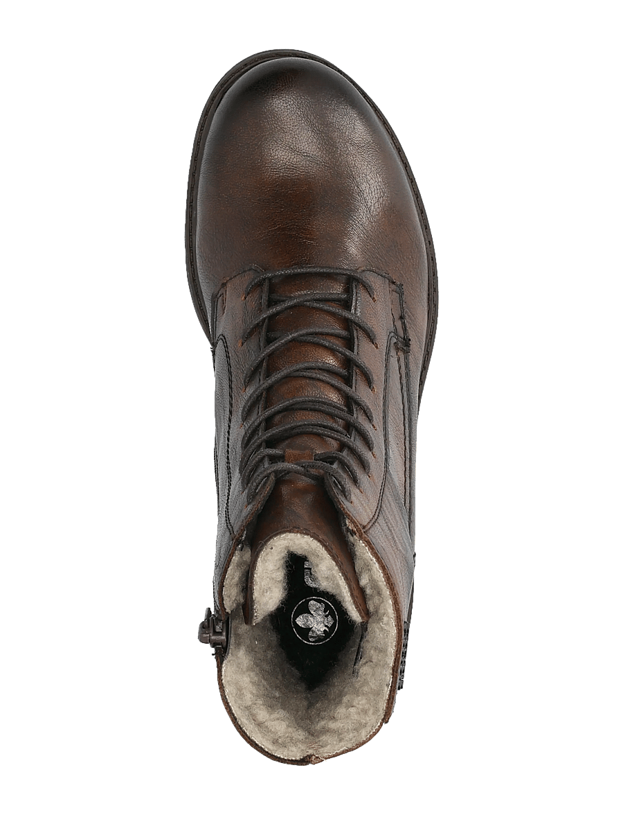 Rieker - Rieker Ladies mid height boots 75800-25 Brown - snørestøvler - brown - 3