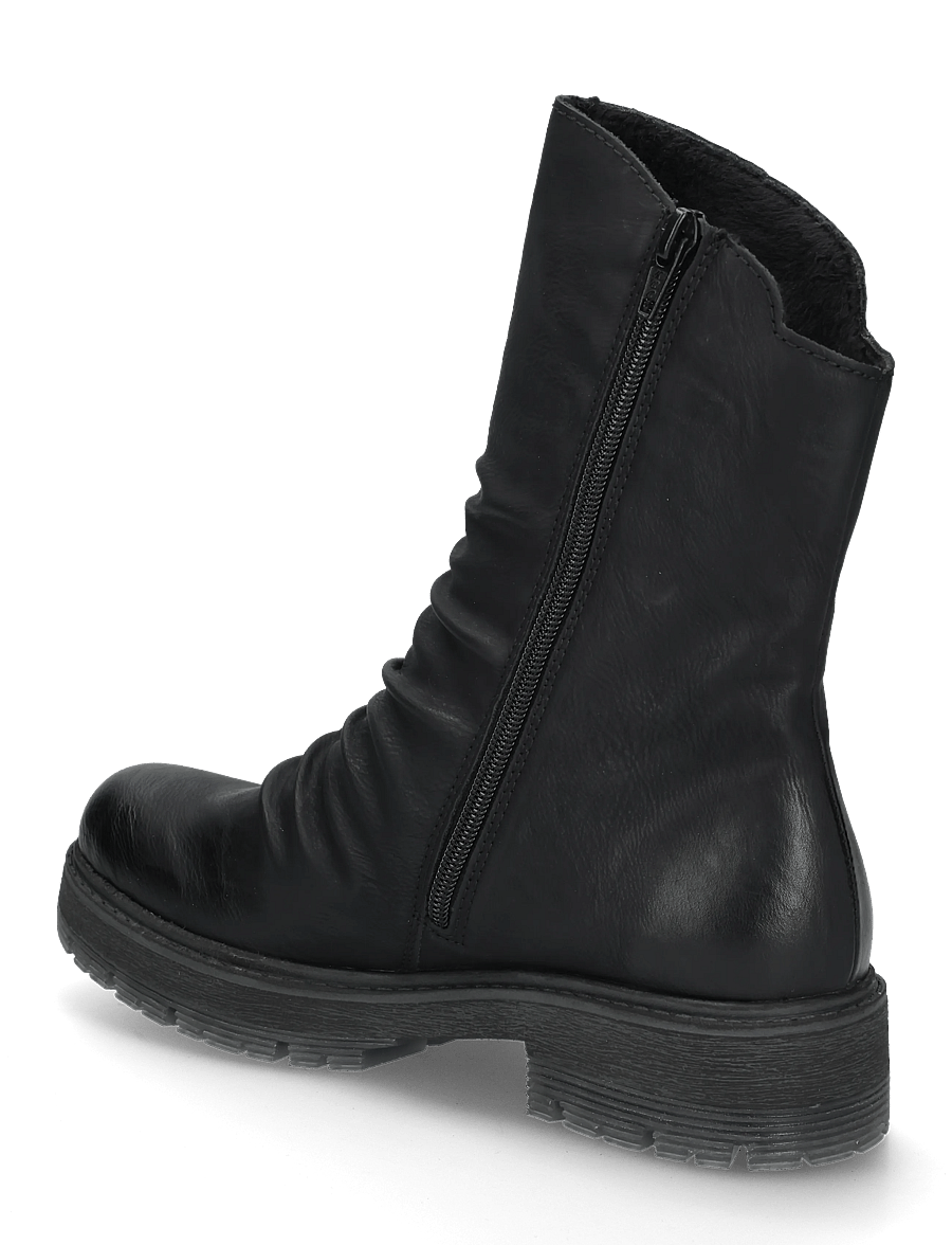 Rieker - 75851-00 - flade ankelstøvler - black - 1