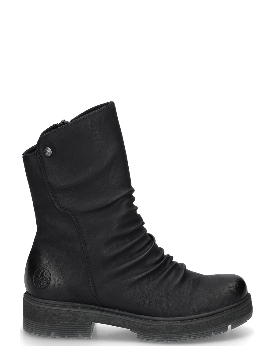 Rieker - 75851-00 - flat ankle boots - black - 2