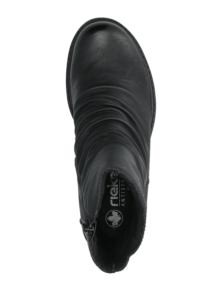 Rieker - 75851-00 - flade ankelstøvler - black - 3