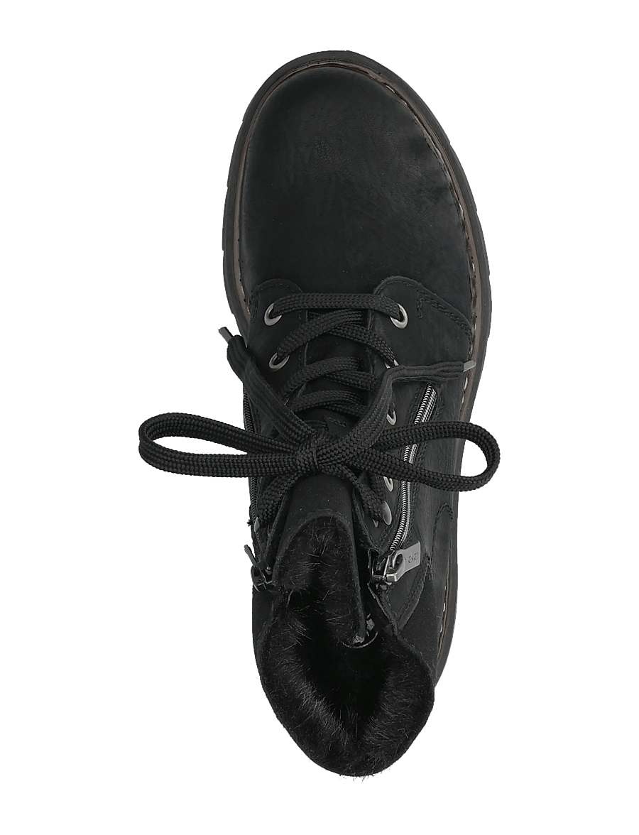 Rieker - 76720-00 - flade ankelstøvler - black - 3
