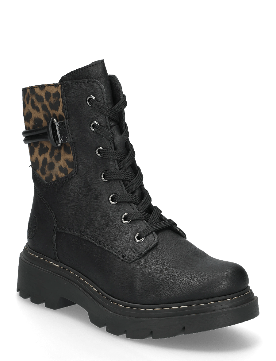 Rieker - 76724-00 - flade ankelstøvler - black - 0