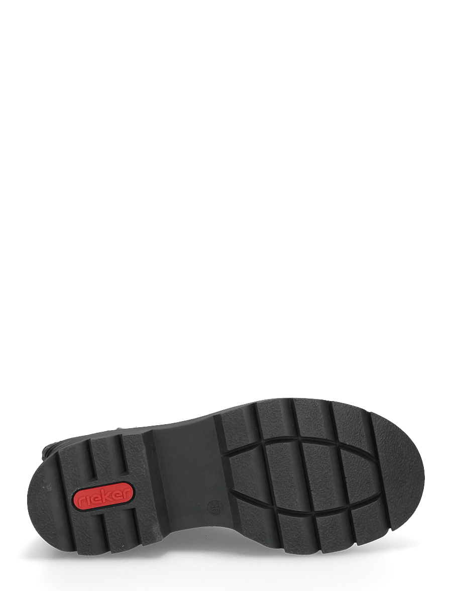 Rieker - 76724-00 - flade ankelstøvler - black - 4