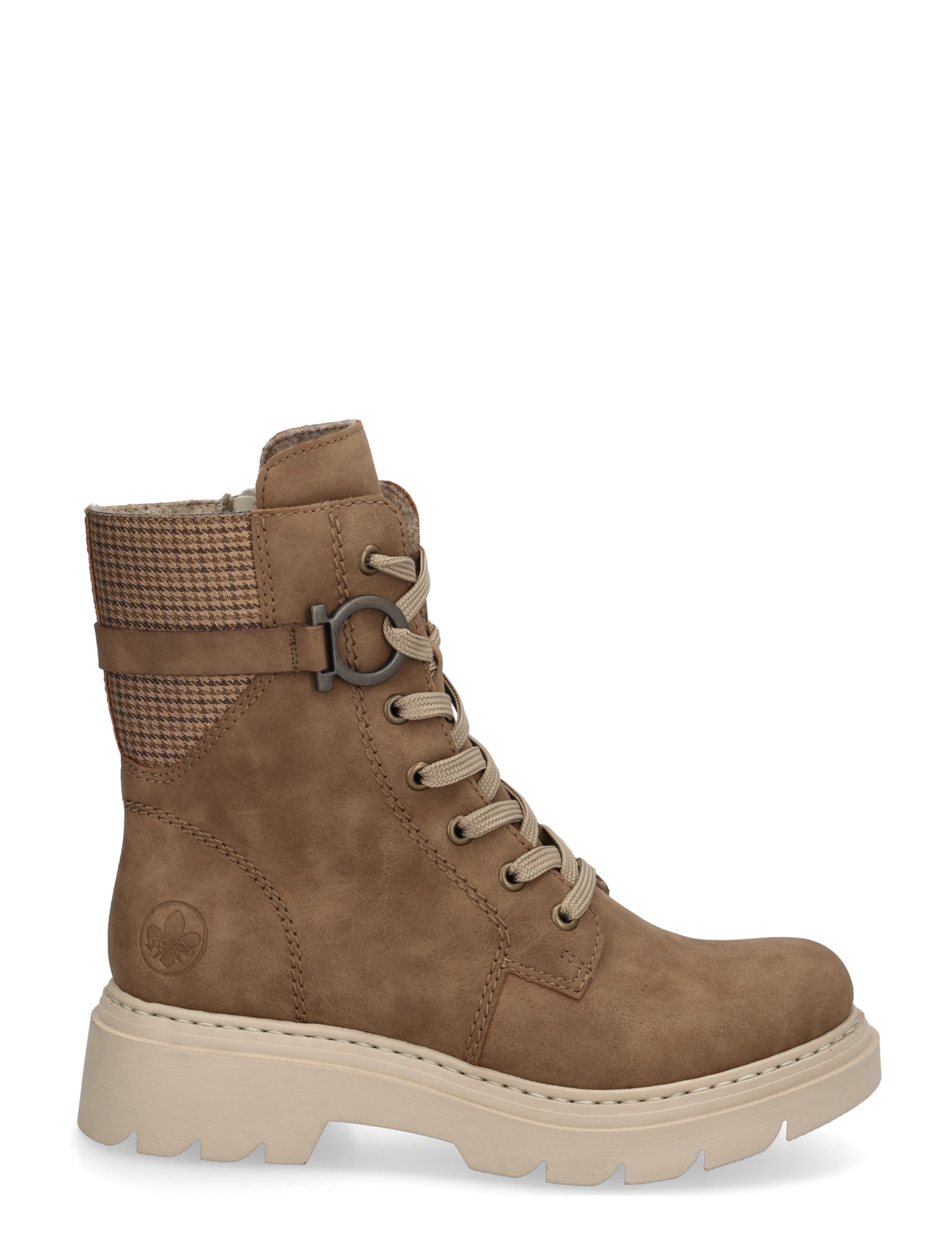 Rieker - 76732-20 - snørestøvler - beige - 2