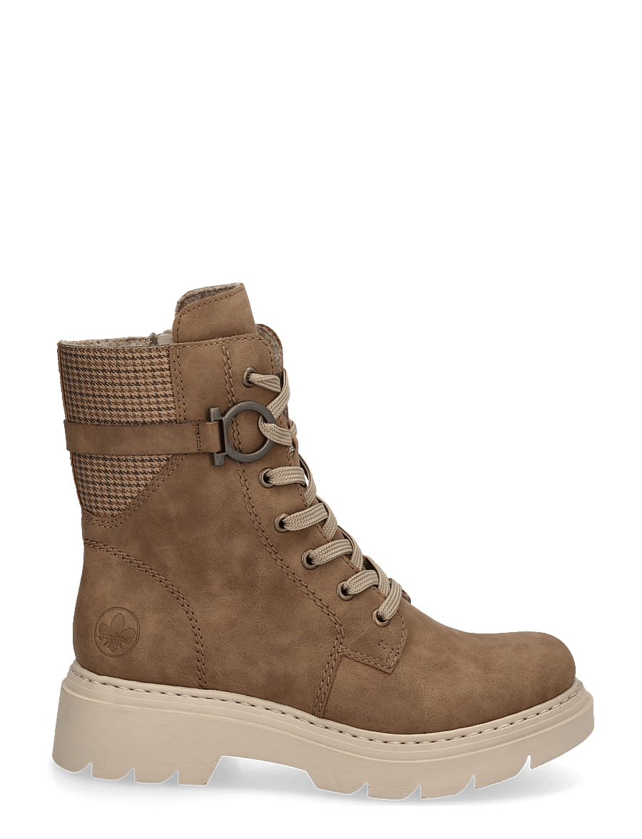 Rieker - 76732-20 - snørestøvler - beige - 2