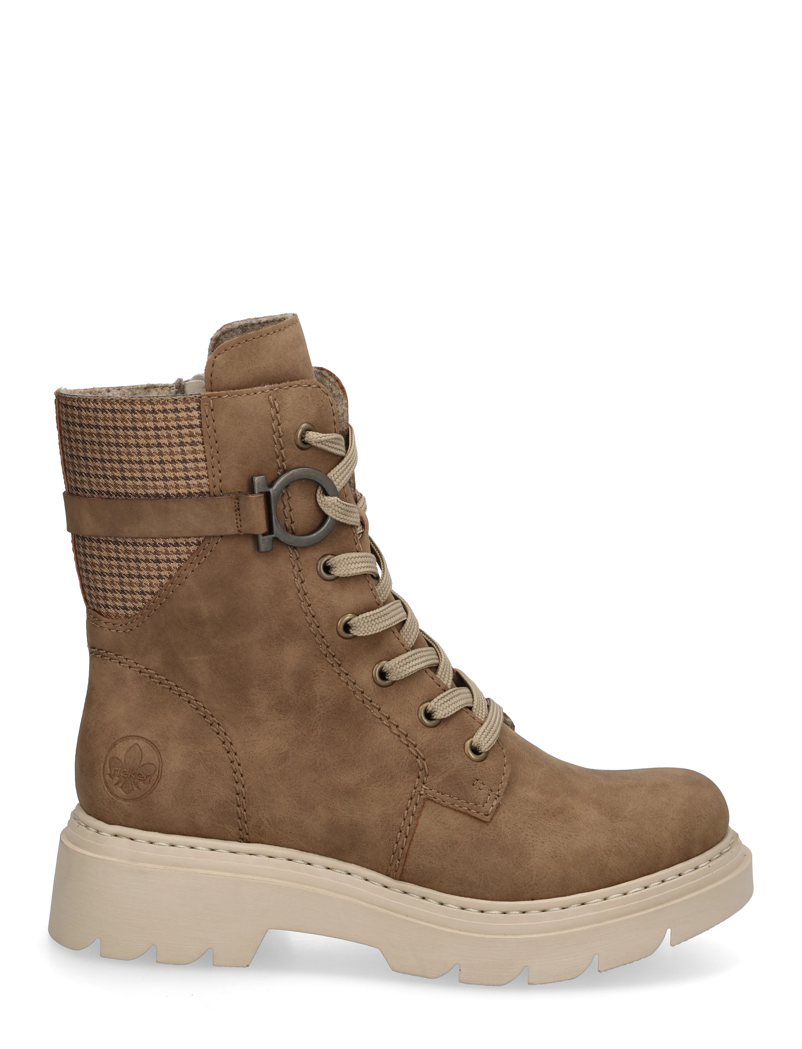 Rieker - 76732-20 - snørestøvler - beige - 2