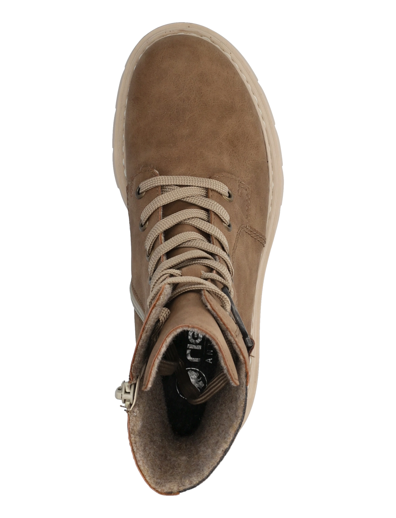 Rieker - 76732-20 - snørestøvler - beige - 2