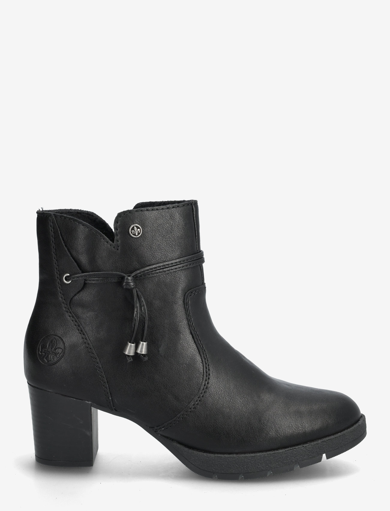 Rieker - Rieker Ladies mid height boots 77667-00 Black - stövletter - black - 1