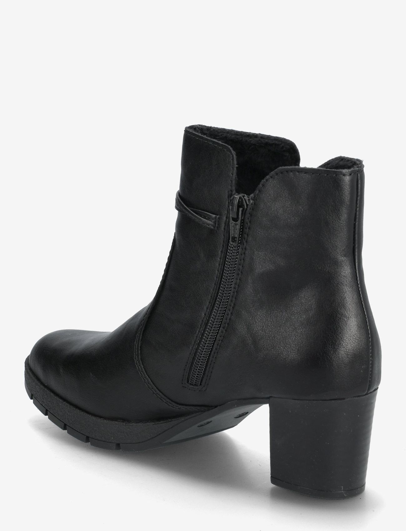 Rieker - Rieker Ladies mid height boots 77667-00 Black - stövletter - black - 2