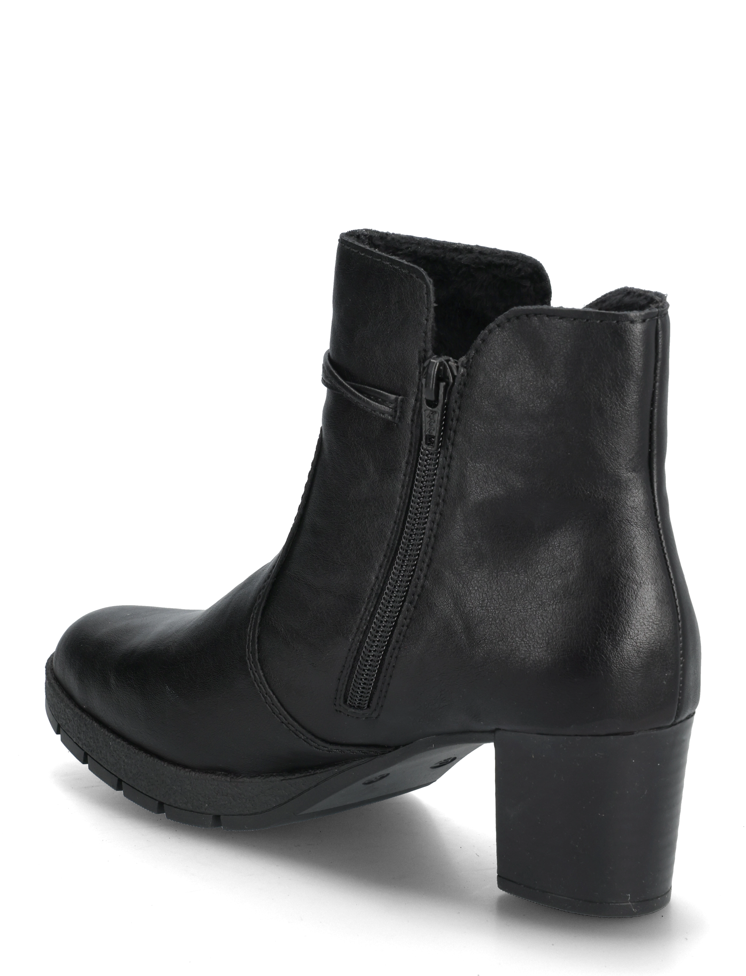 Rieker - Rieker Ladies mid height boots 77667-00 Black - hohe absätze - black - 2