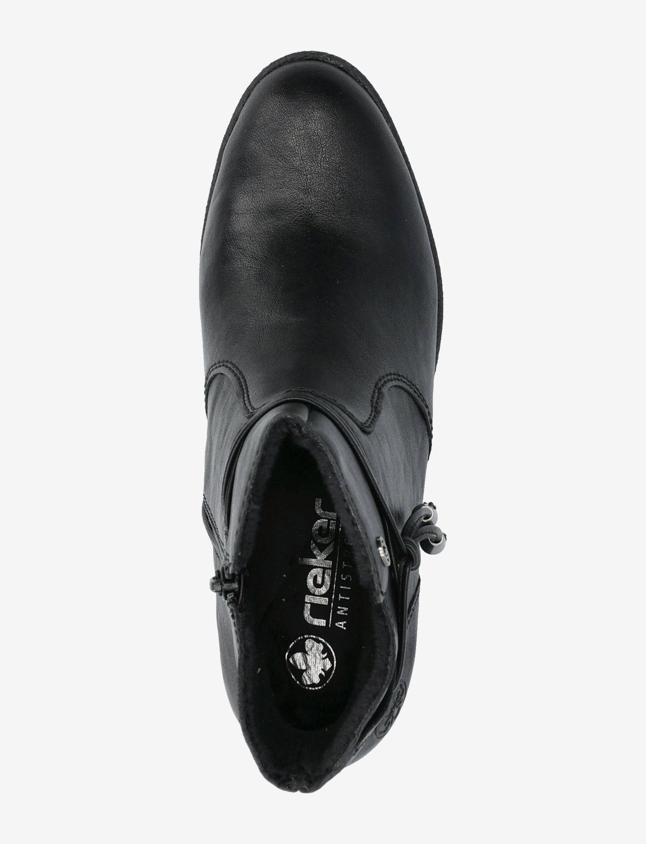 Rieker - Rieker Ladies mid height boots 77667-00 Black - stövletter - black - 3