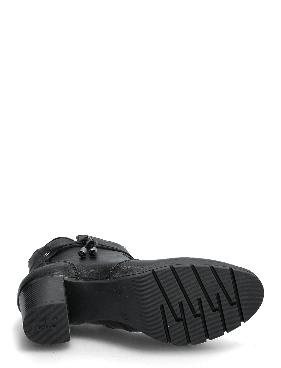 Rieker - Rieker Ladies mid height boots 77667-00 Black - stövletter - black - 4