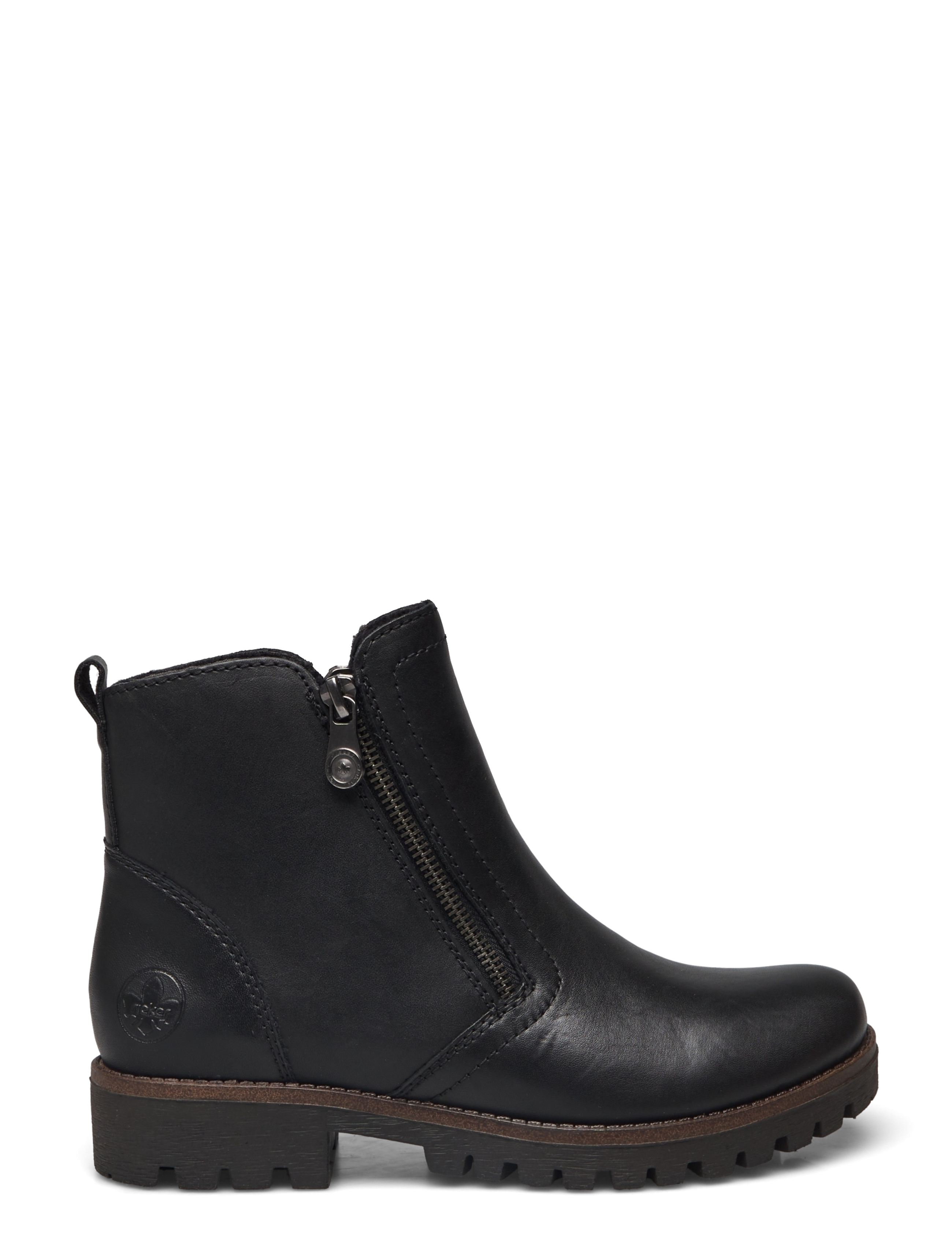 Rieker - 78556 - puszābaki bez papēža - black - 1