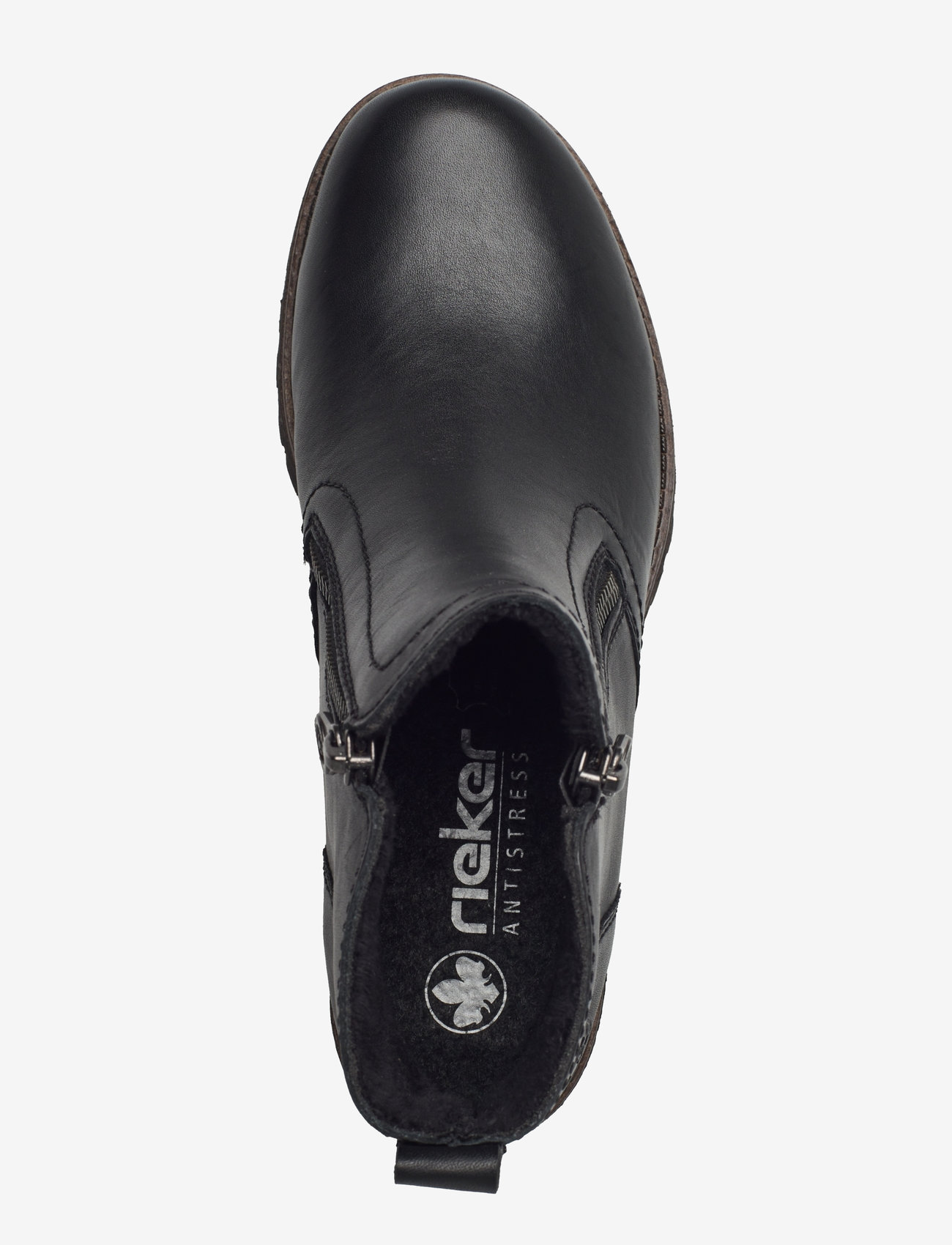 Rieker - 78556 - platta ankelboots - black - 3