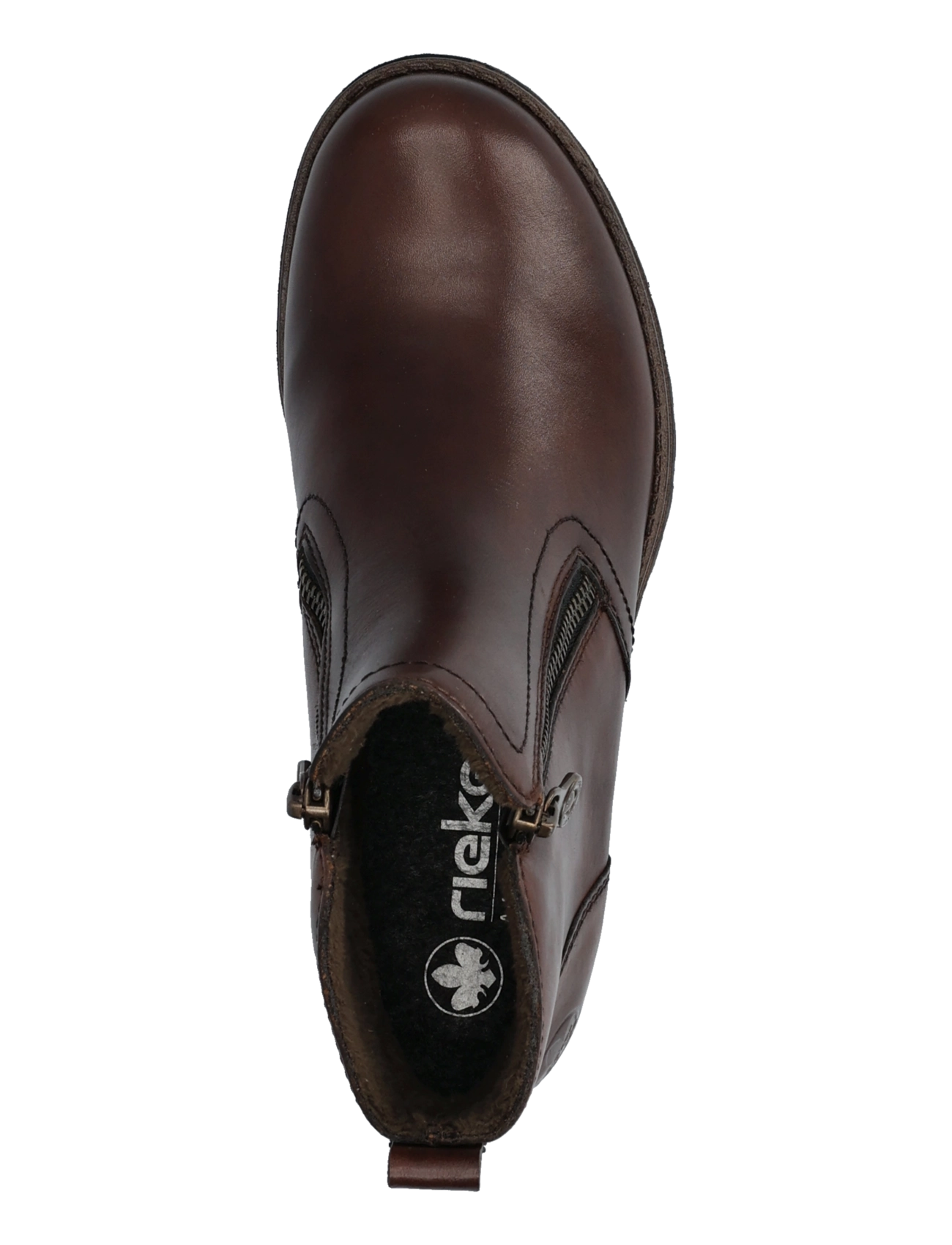 Rieker - 78556-28 - platta ankelboots - brown - 3