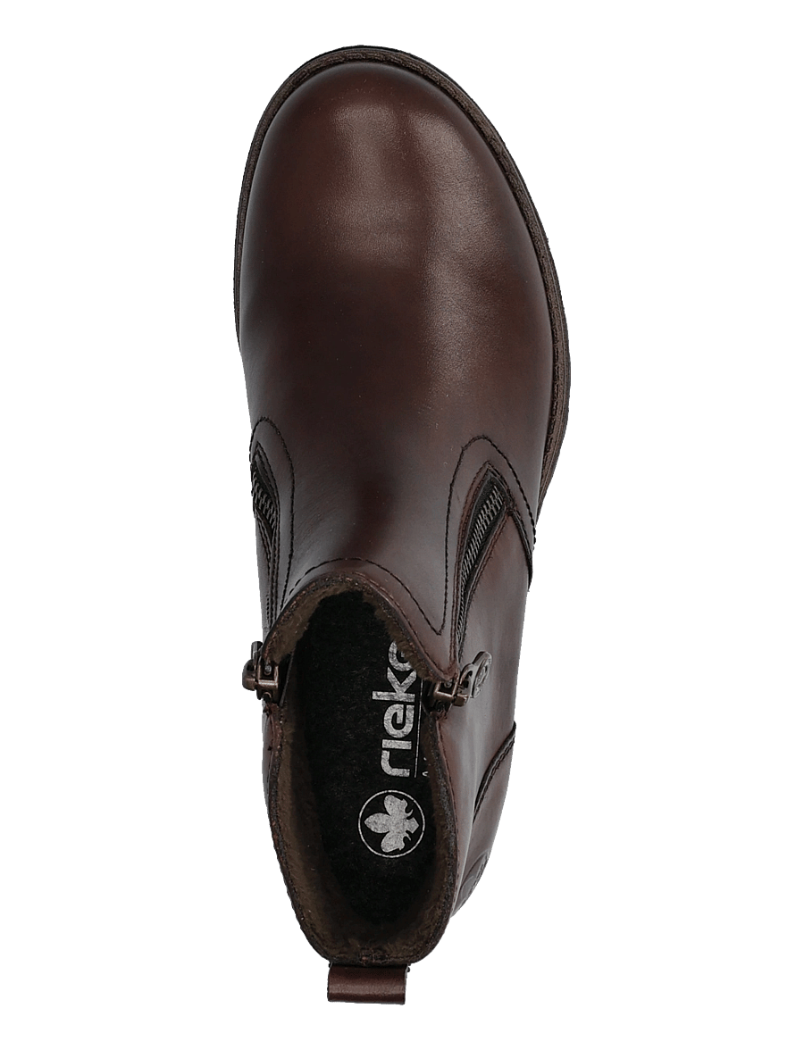 Rieker - 78556-28 - platta ankelboots - brown - 3