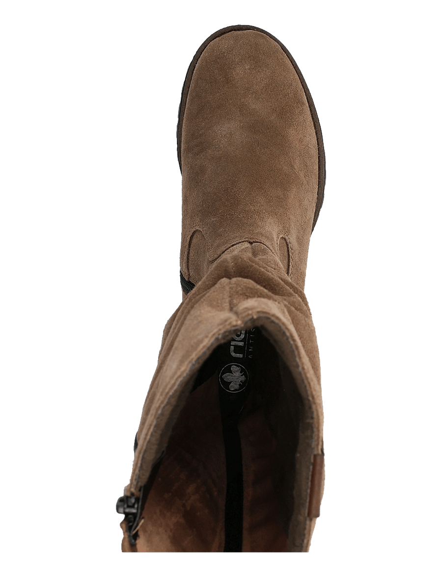 Rieker - 78575-24 - knähöga stövlar - brown - 3
