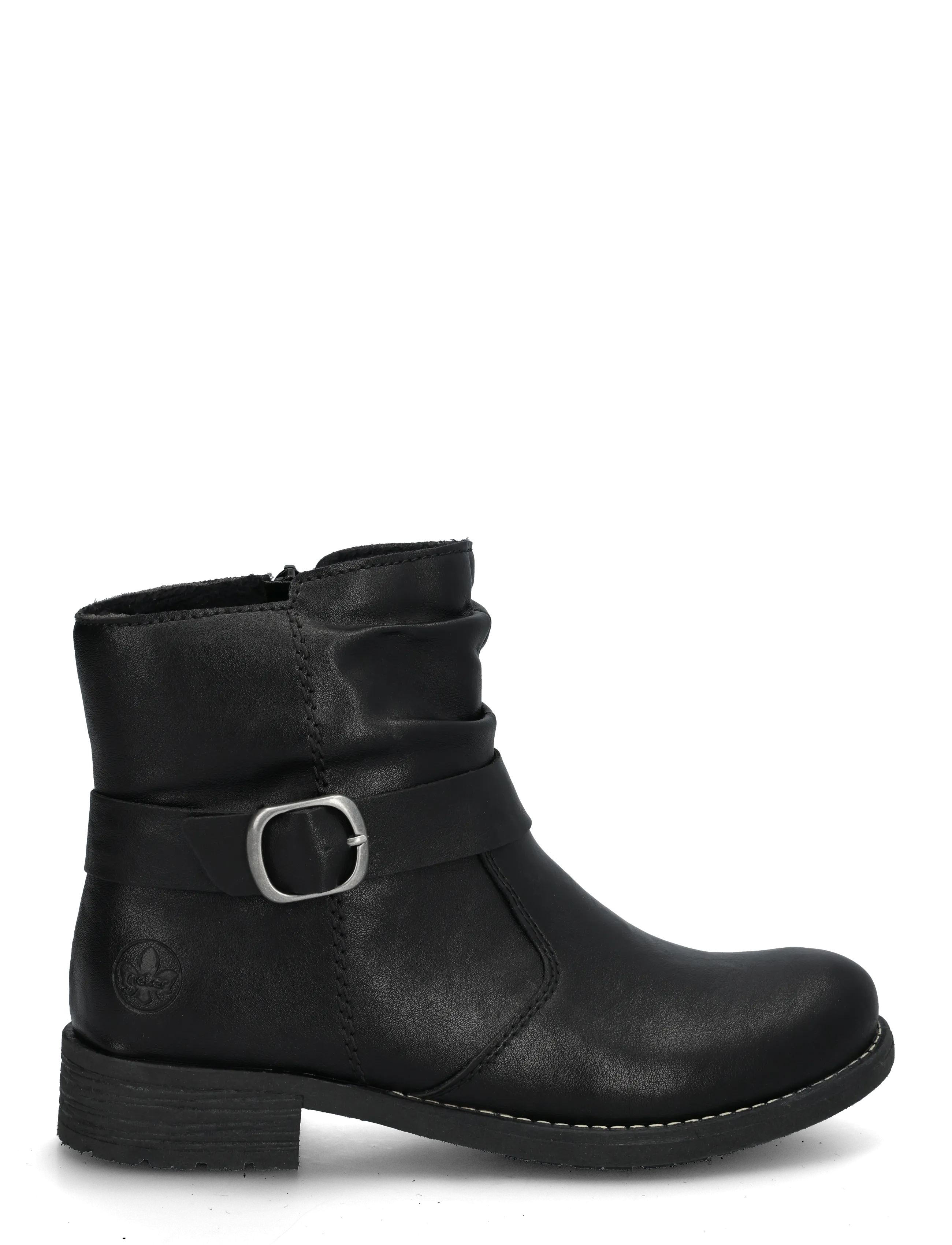 Rieker - 79462-00 - flade ankelstøvler - black - 2