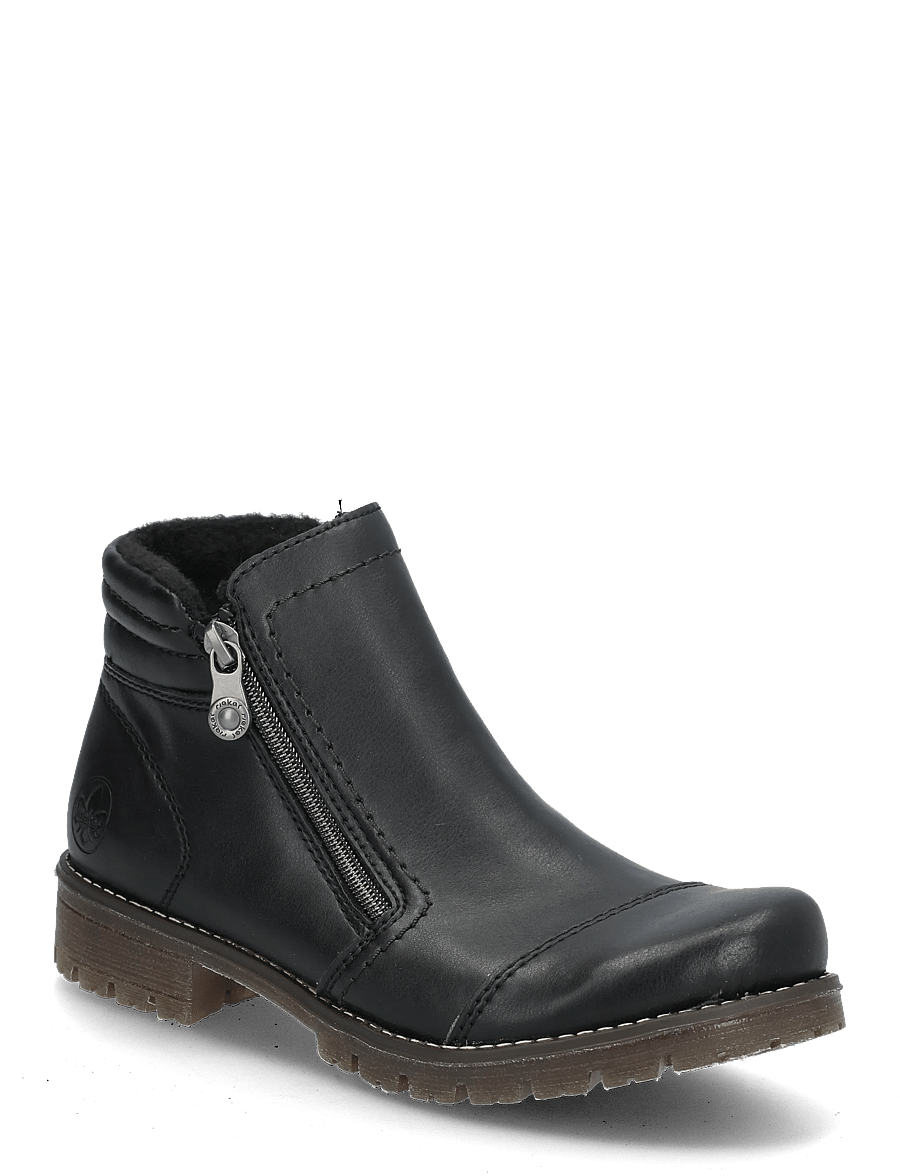 Rieker - 79550-00 - flade ankelstøvler - black - 0