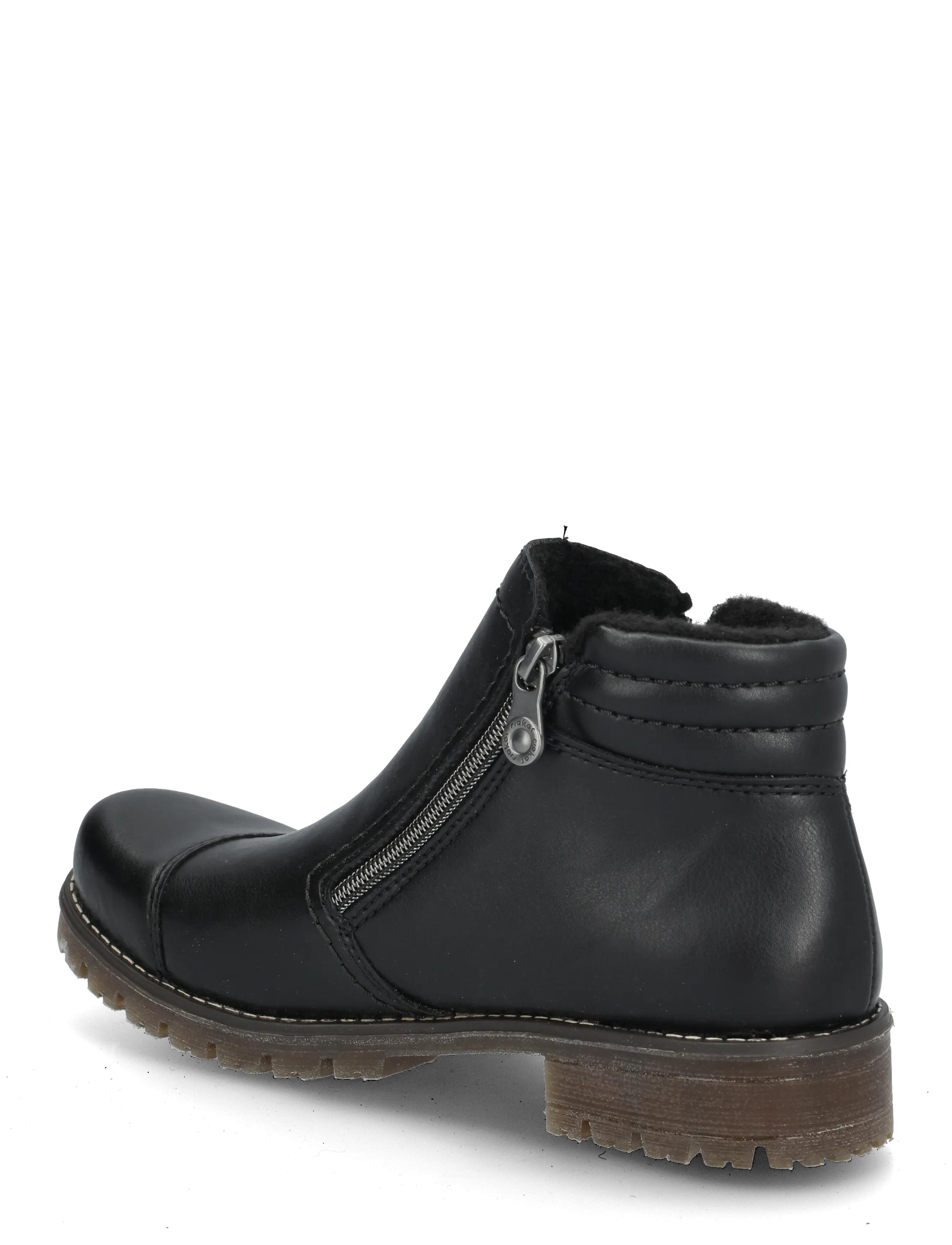 Rieker - 79550-00 - platta ankelboots - black - 1