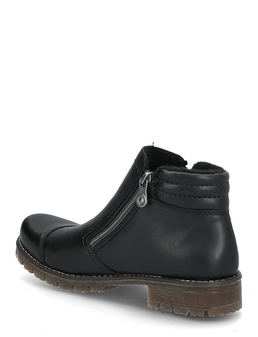 Rieker - 79550-00 - flade ankelstøvler - black - 1