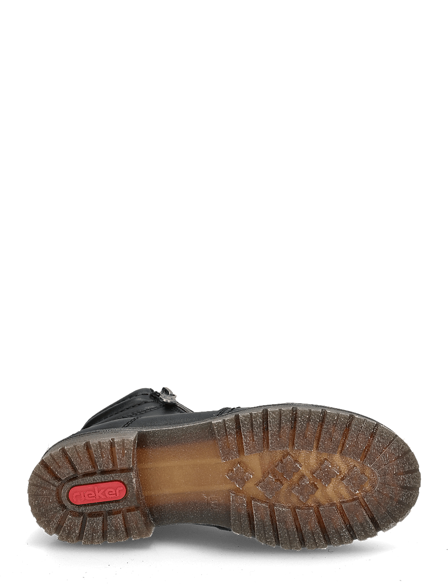 Rieker - 79550-00 - flade ankelstøvler - black - 4