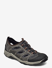 Rieker - 08065-02 - laisvalaikio batai be raištelių - grey combination - 0