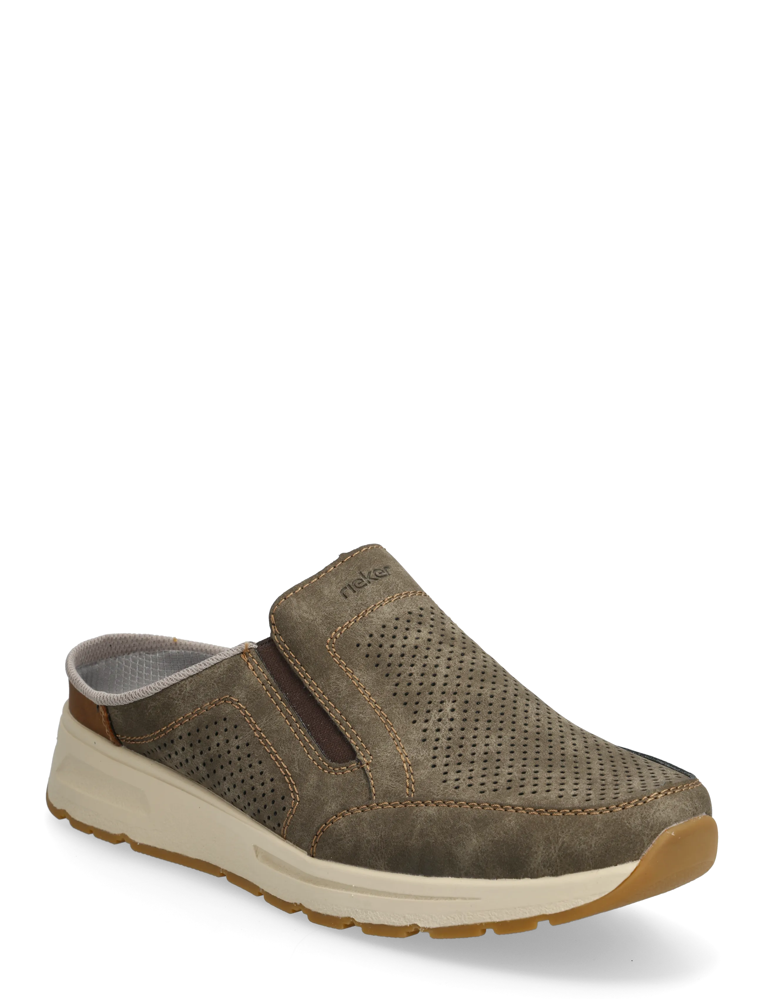 Rieker B0760-25 - Slipper - BROWN / khaki/green