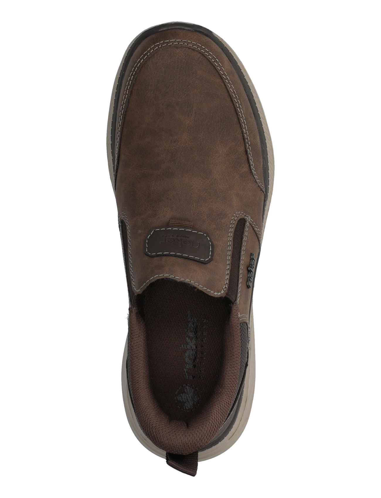 Rieker - B1851-25 - slip-on sneaker - brown - 3