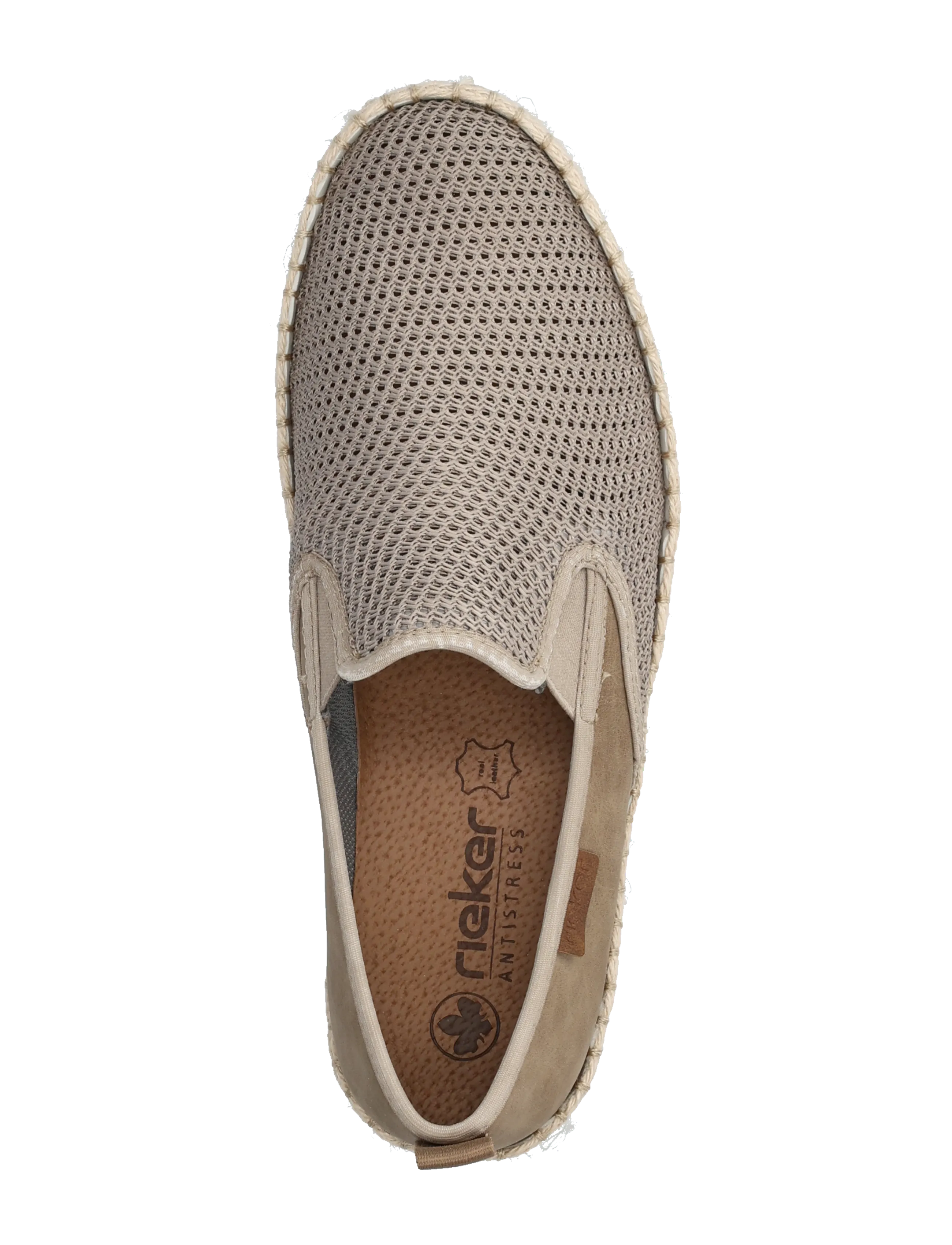 Rieker - B2661-64 - slip-on tossud - beige - 3