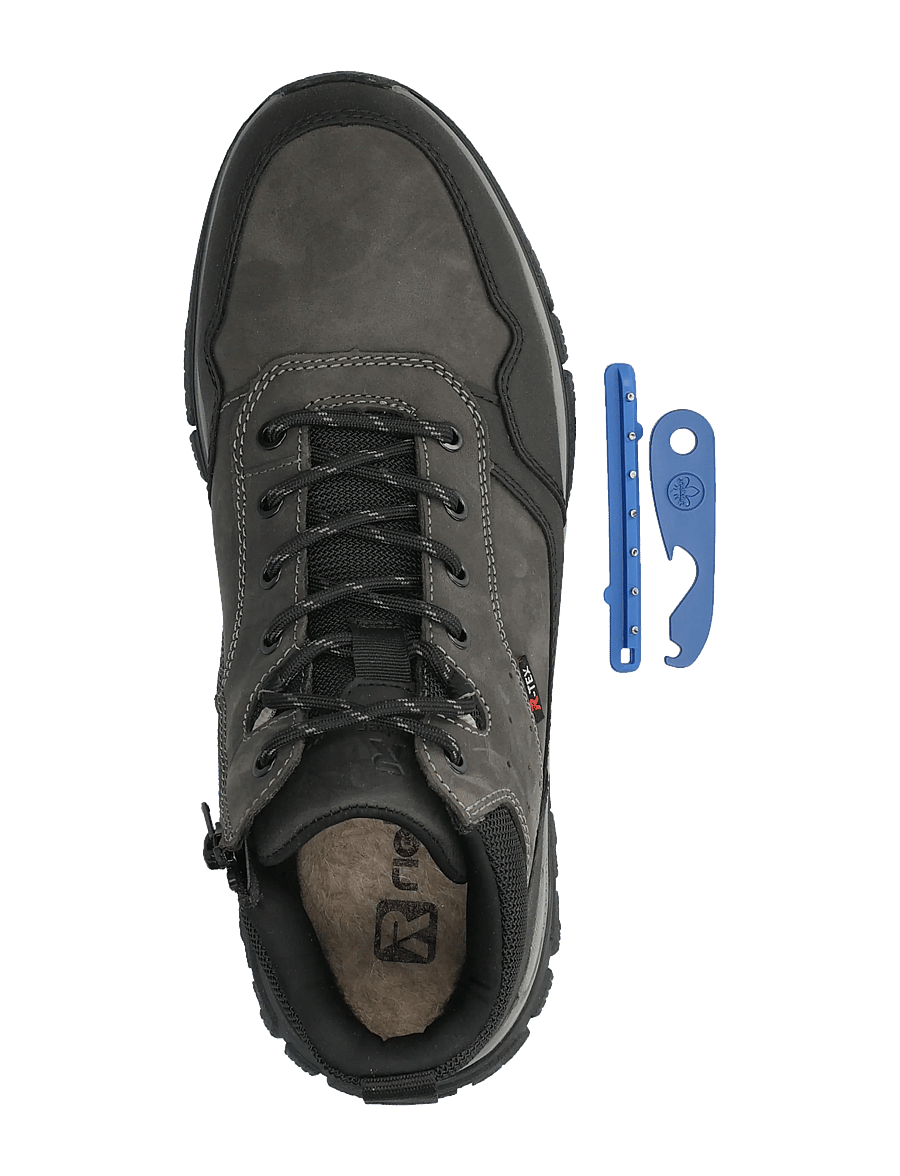 Rieker - B9502-42 - kängor med snörning - grey - 3