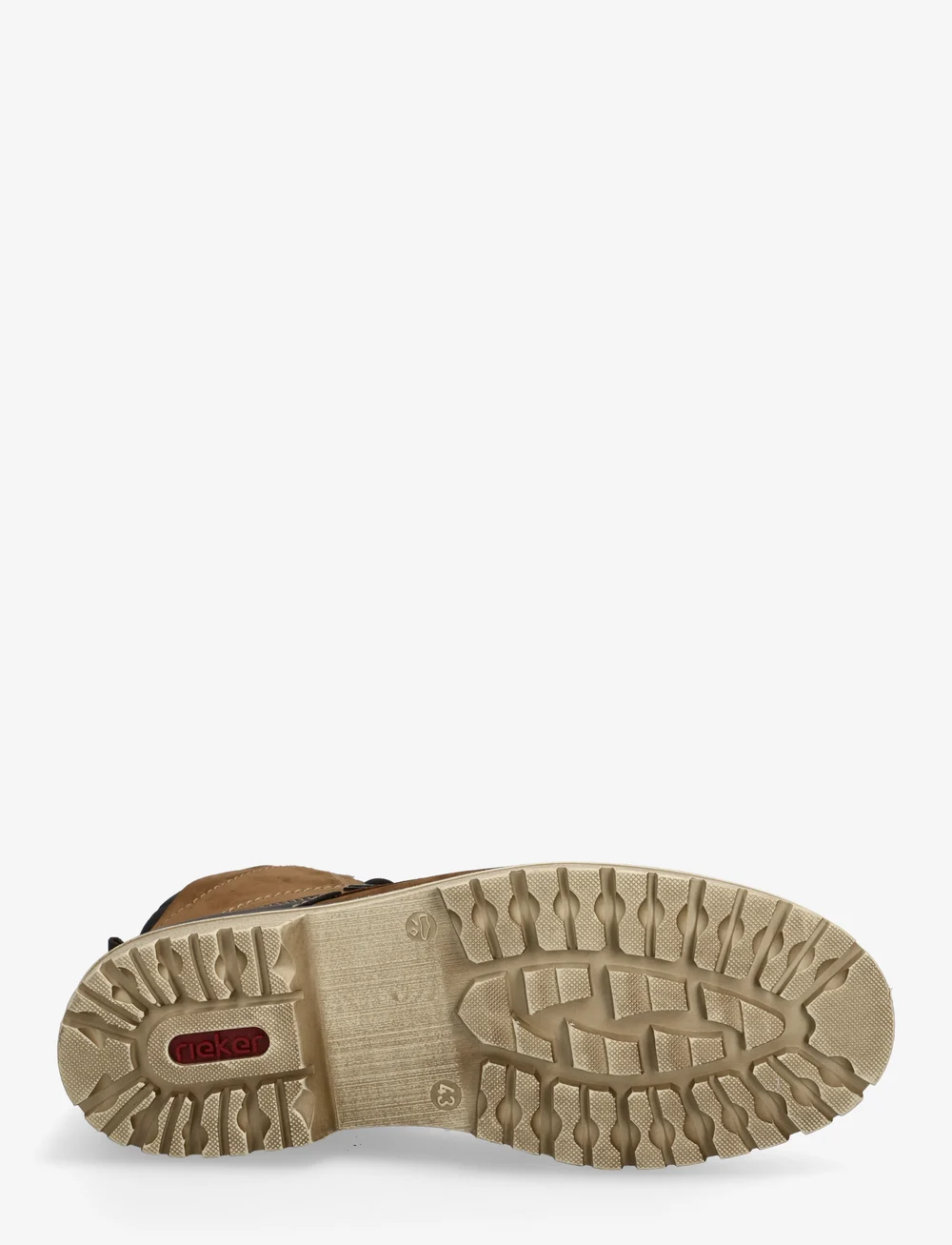 Rieker - F3614 - kängor med snörning - brown - 4