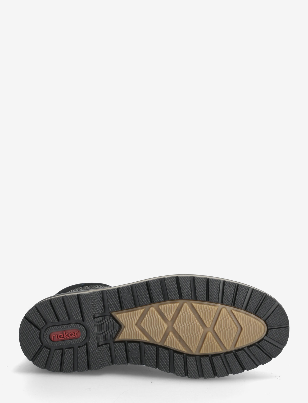 Rieker - F3842 - nauhalliset nilkkurit - black - 4