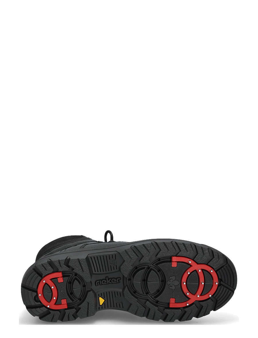 Rieker - F5400-00 - kängor med snörning - black - 4
