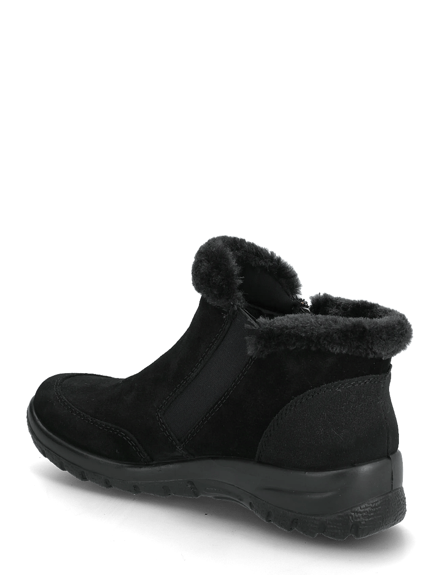 Rieker - Rieker Ladies short boots L7188-00 Black - flade ankelstøvler - black - 2
