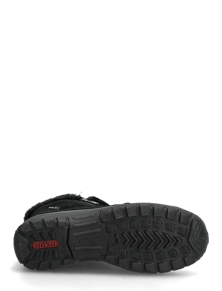 Rieker - Rieker Ladies short boots L7188-00 Black - flade ankelstøvler - black - 4