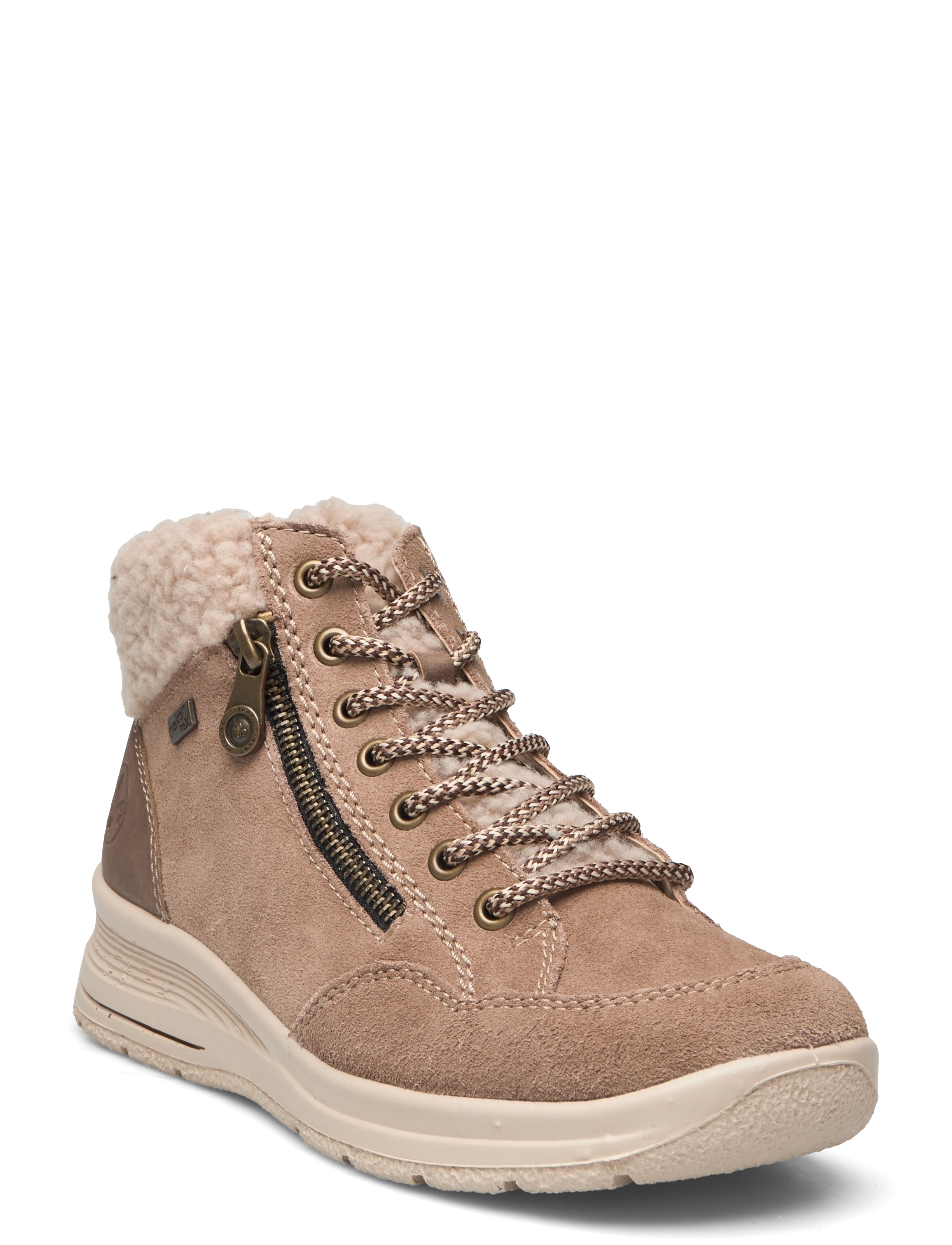 Rieker L7701, 40, Ankle Boots, Beige - Boots Flat Heel, Frauen