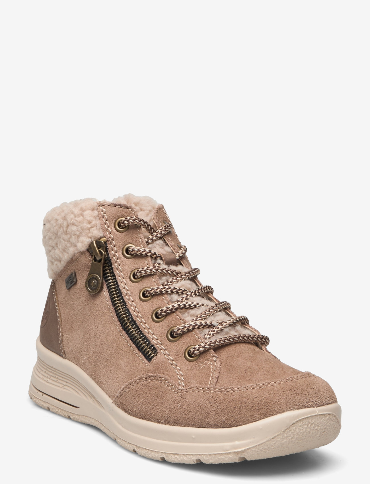 Rieker - L7701 - platta ankelboots - brown - 0