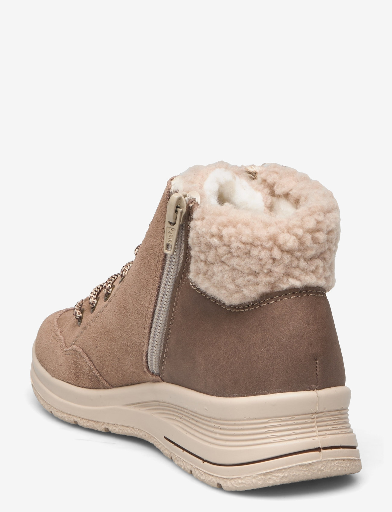 Rieker - L7701 - platta ankelboots - brown - 2