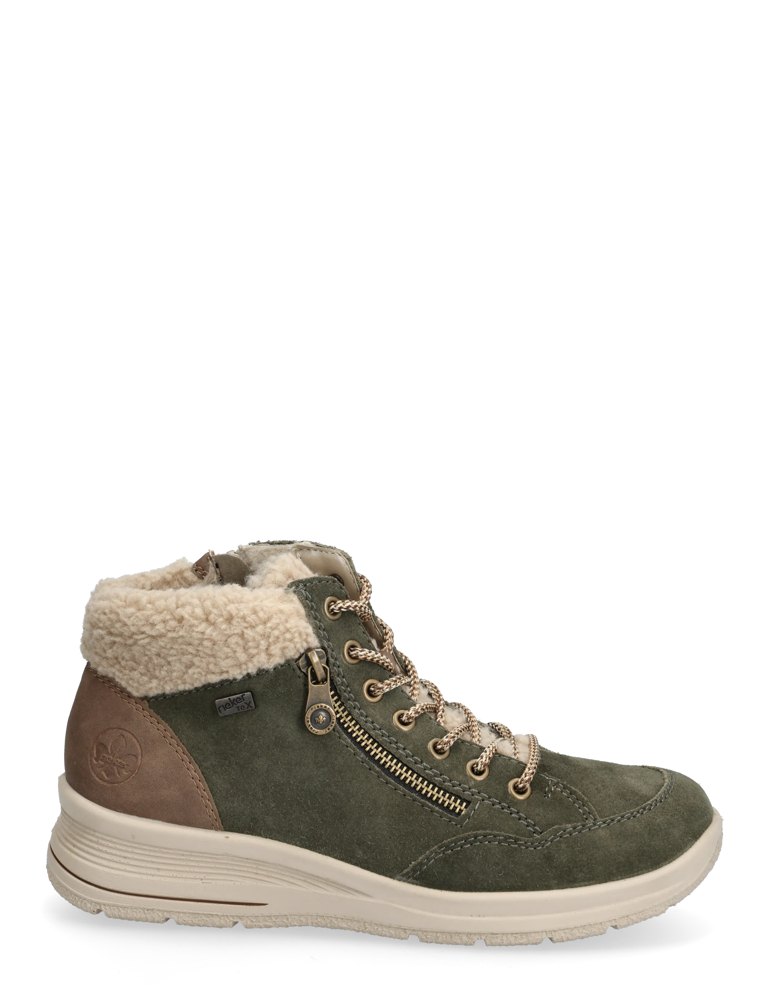 Rieker - L7701 - nauhalliset nilkkurit - green - 1