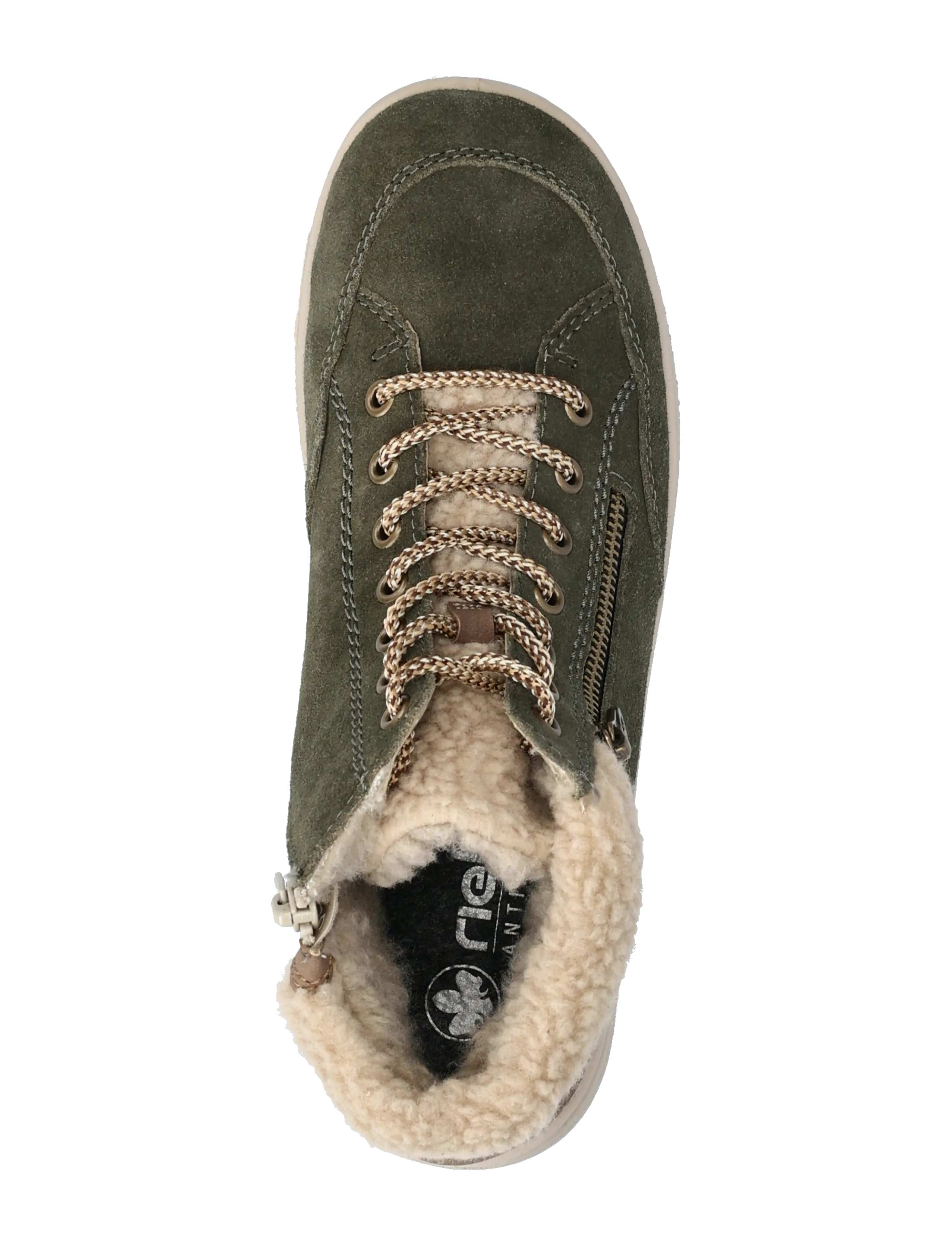 Rieker - L7701 - nauhalliset nilkkurit - green - 3