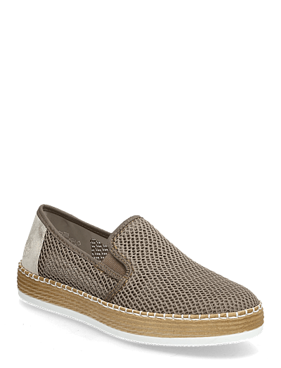 Rieker Ladies Shoes L7873-64 Beige - Flade Espadrillos