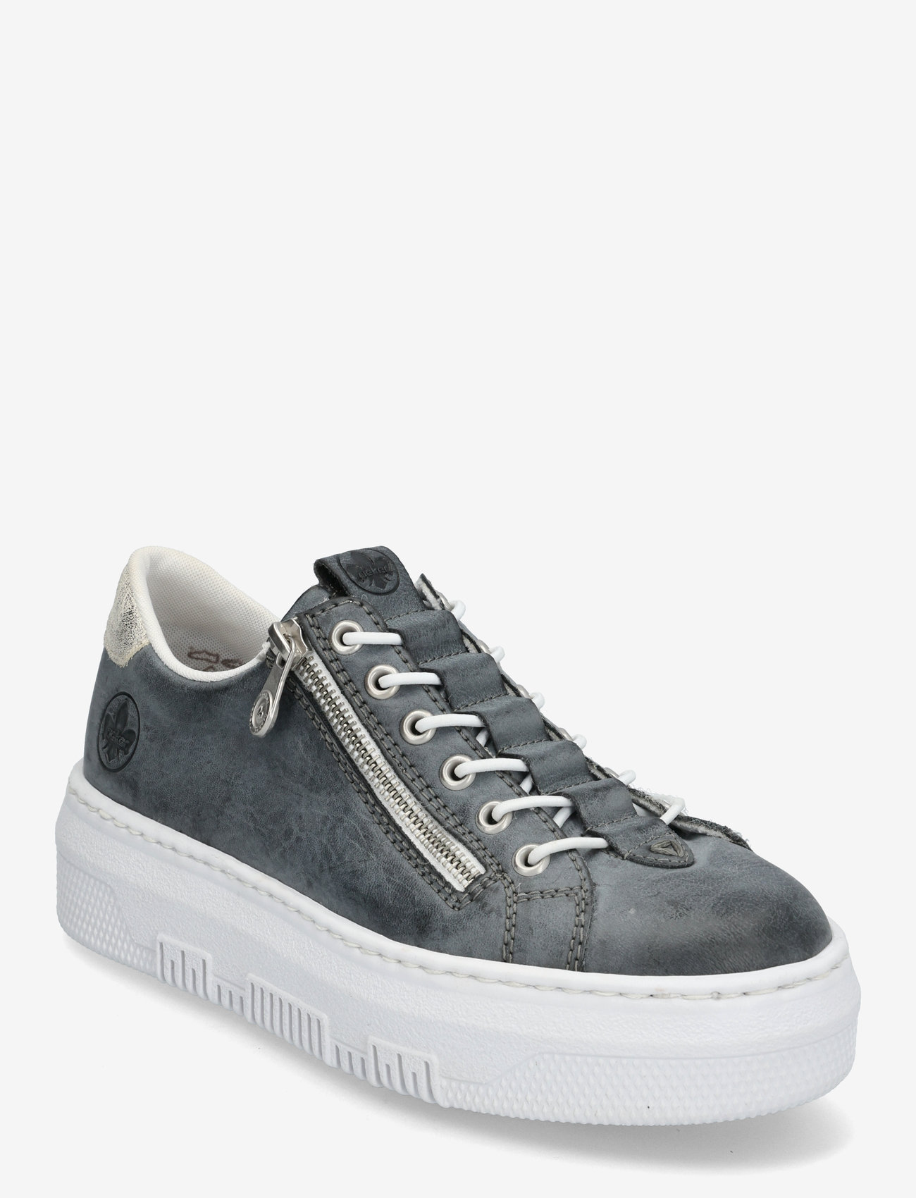Rieker Schuhe Rieker Plateau Sneaker Grau Rieker M1953-60